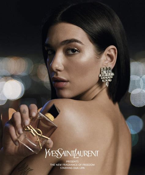 dua lipa yves saint laurent parfum|yves saint laurent commercial model.